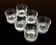 6 Verres apéritifs Dubonnet Verre épais transparent