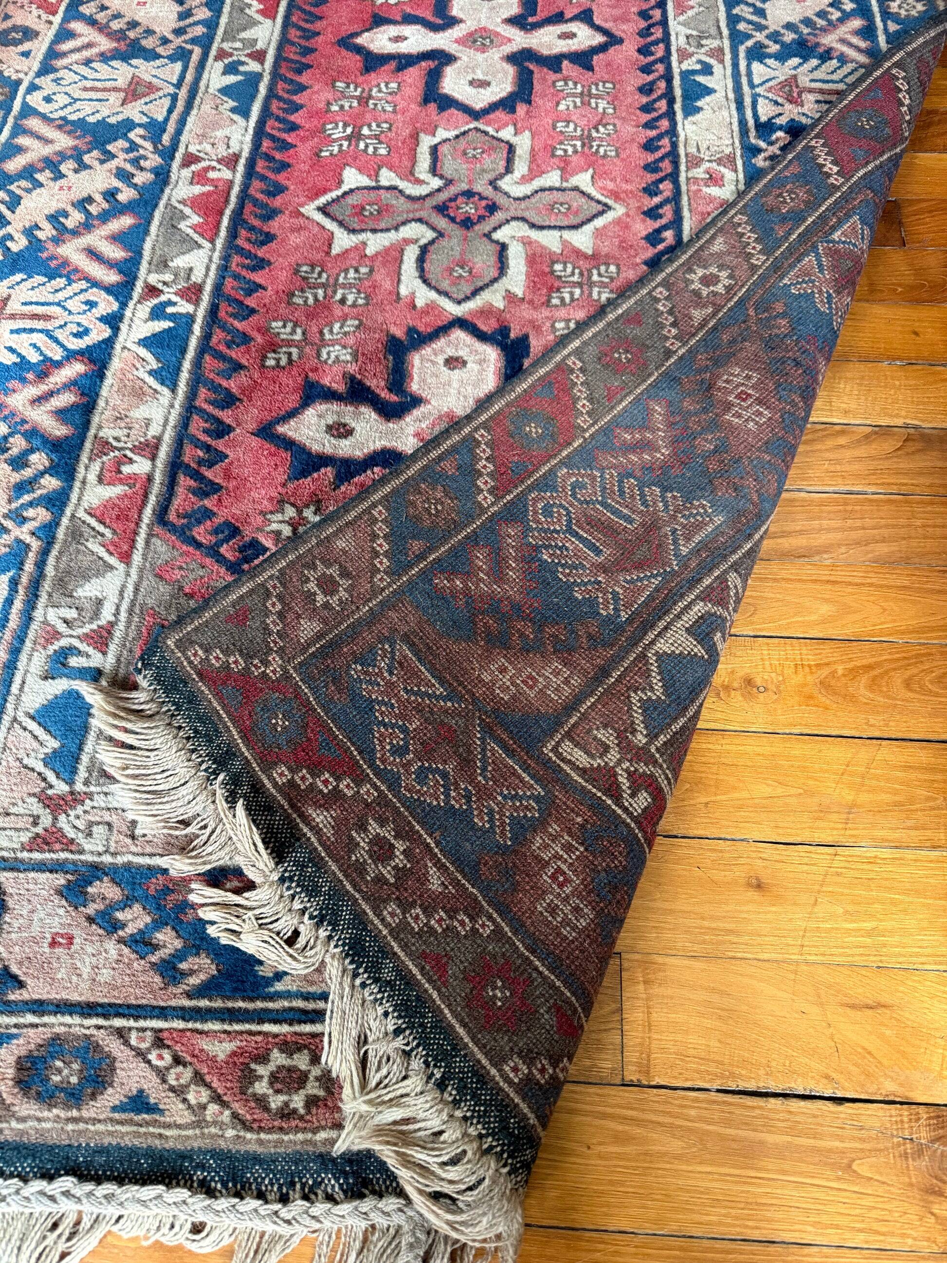 Handwoven wool Turkish carpet Nidge Kars