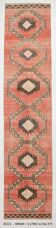 Vintage Pale Red Oriental Persian Runner Rug, 84x389Cm