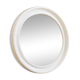 Round wall mirror Carrara & Matta - Vintage white mirror - Made in Italy - 1970s