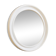 Round wall mirror Carrara & Matta - Vintage white mirror - Made in Italy - 1970s