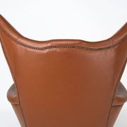Mid-Century Italian Wingback Armchair in Leatherette, 1950s
