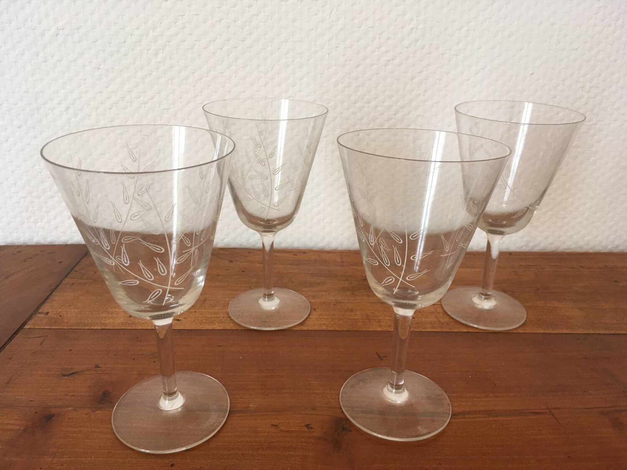 Service verres cristal.
