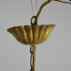3-branched vintage golden wheat chandelier
