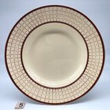 6 hollow earthenware plates "longchamp – france", colmar model