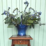 Basket pot cover, Vintage ceramic