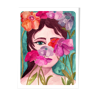 Illustration "Femme aux fleurs"