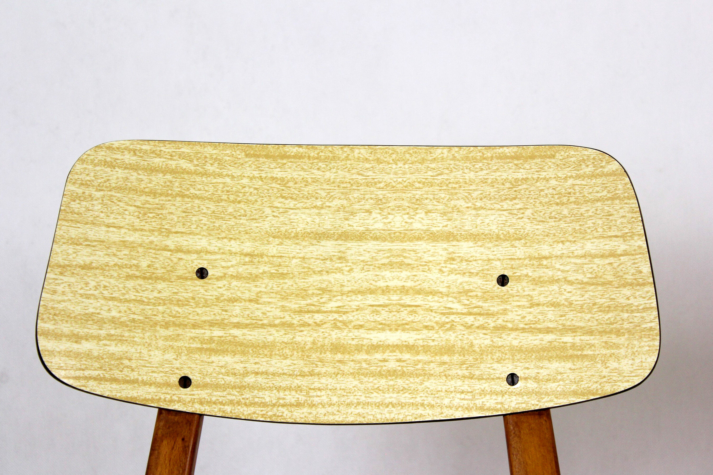 Vintage Formica and Wood Chairs from TON, 1960s, Set of 2