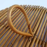 Rattan tray, vintage 1970