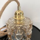 Vintage amber glass pendant lamp or pendant lamp