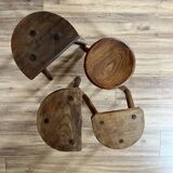 Set of 4 mismatched stools