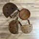 Set of 4 mismatched stools