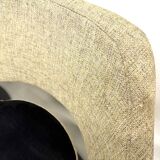 Series of six swivel chairs with an organic shell, patterned fabric and base.