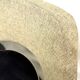 Series of six swivel chairs with an organic shell, patterned fabric and base.