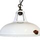 Industrial White Enamel Factory Pendant Lamp from Thorlux, 1960s