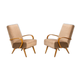 A pair of armchairs type 53, designed by Jaroslav Smidek, TON, 1960s