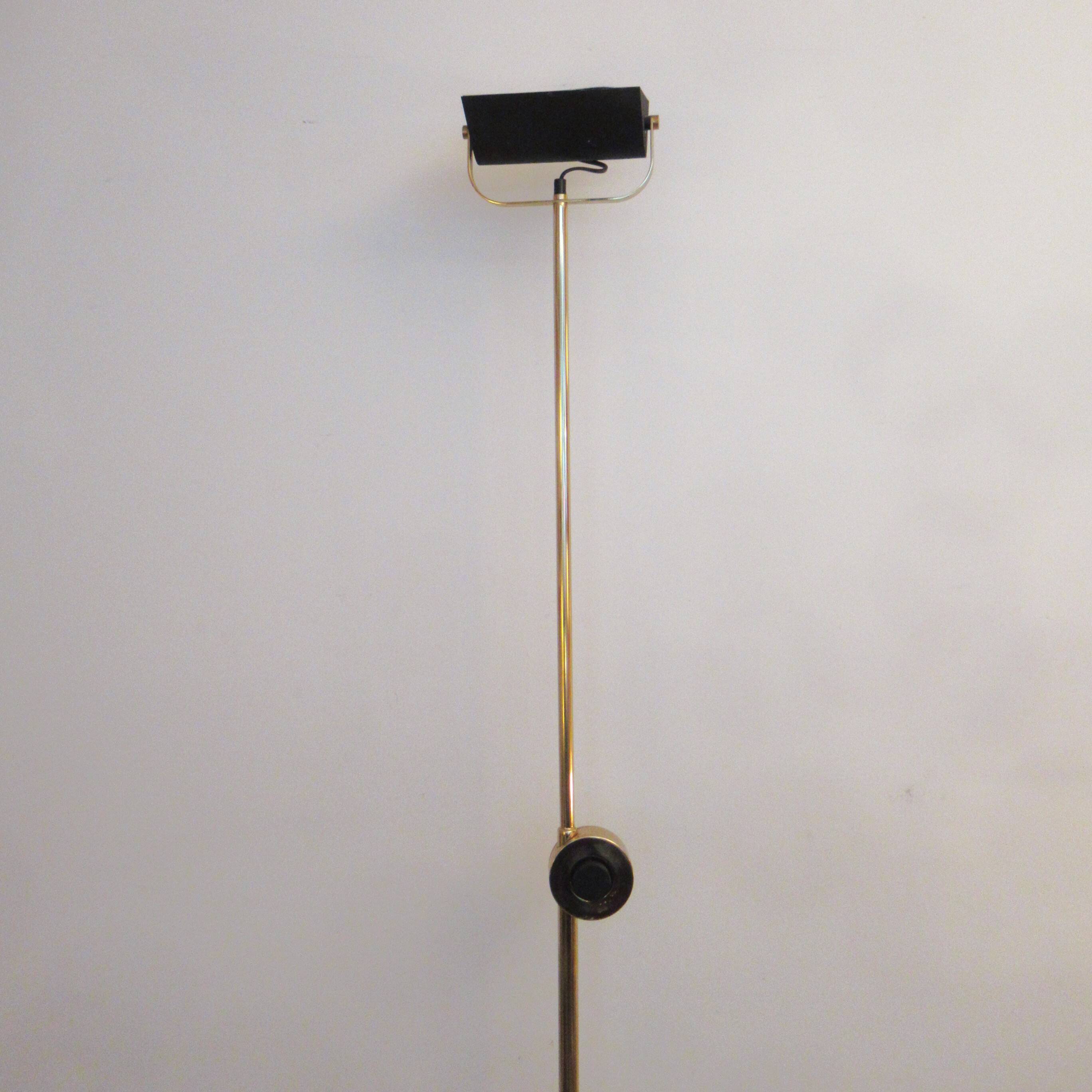 Brass floor lamp Fratelli Martini 1980s