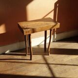 Solid wood side table