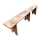 Long wooden farm bench 185cm
