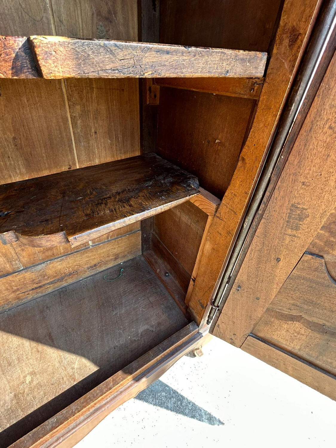 Antique wardrobe Louis XV style walnut