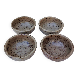 Stoneware bowls, Tiffoche, La Borne Guérande, vintage