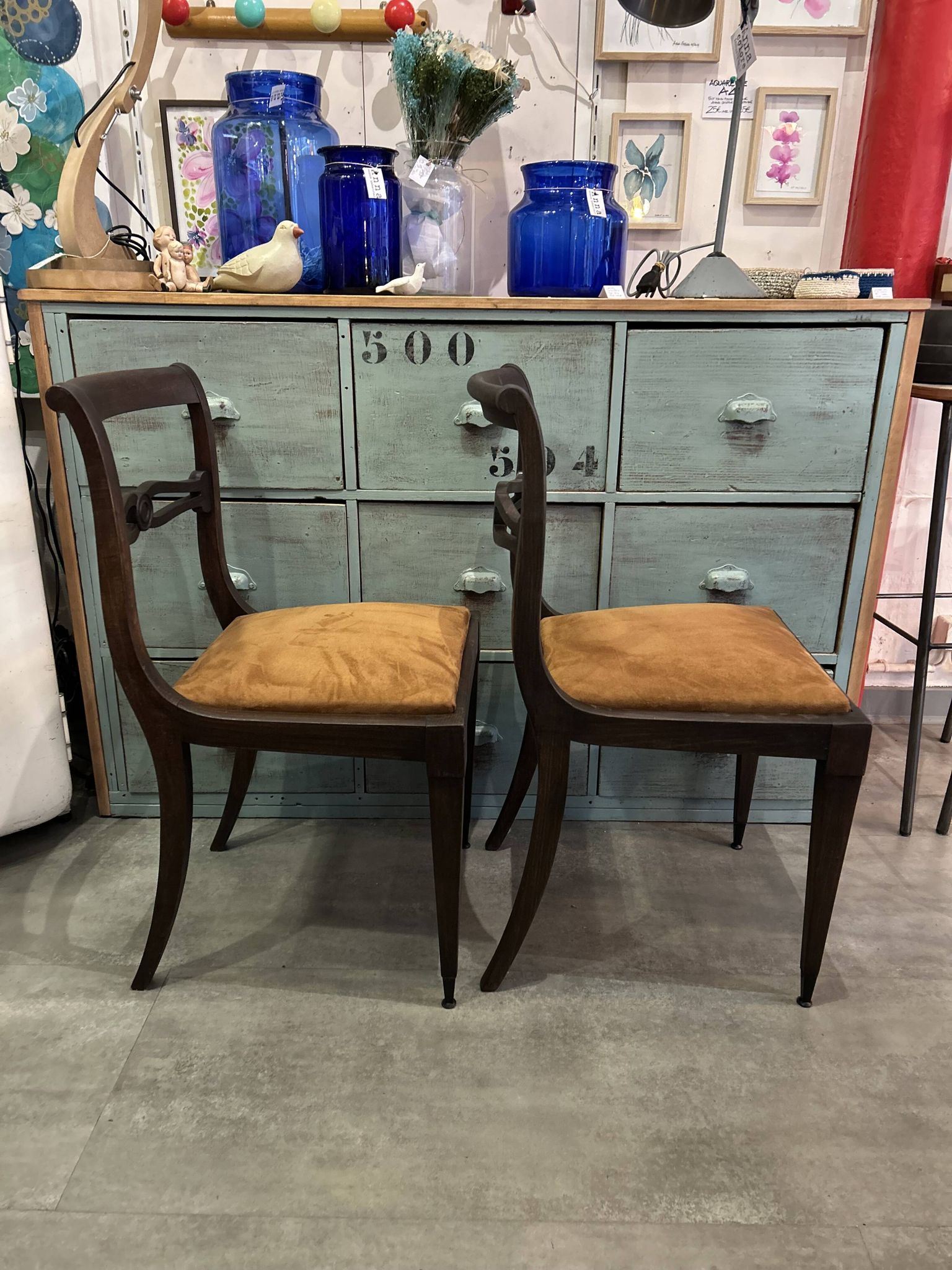 Paire de chaises de style Régence Des années 40