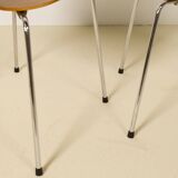 8 chaises T en teck, conçues par Arne Jacobsen pour Fritz Hansen, années 1980