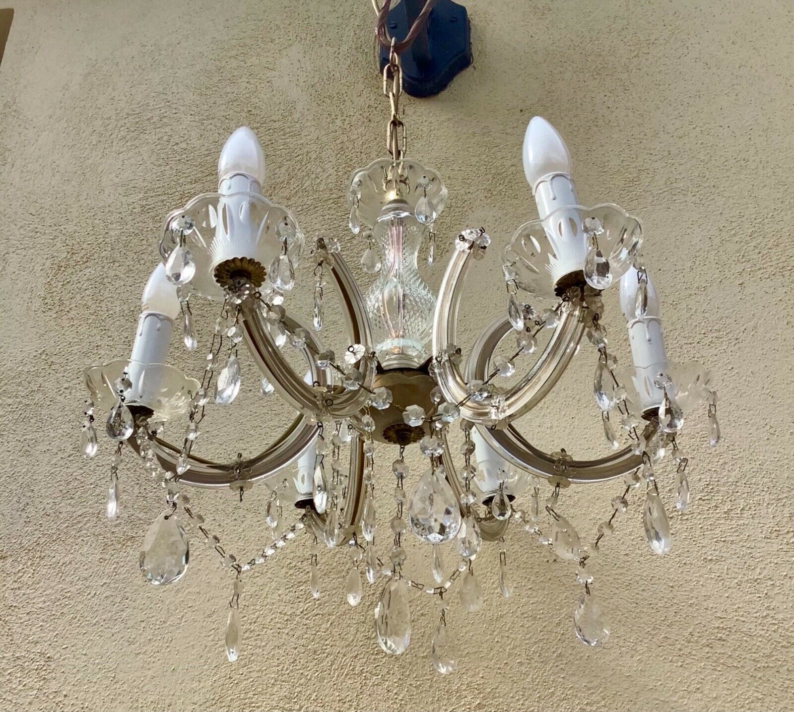 Lustre 6 branches art deco