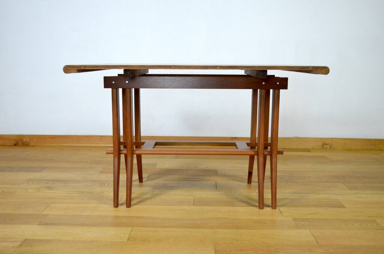Table de Repas Pieds Compas Vintage 1960
