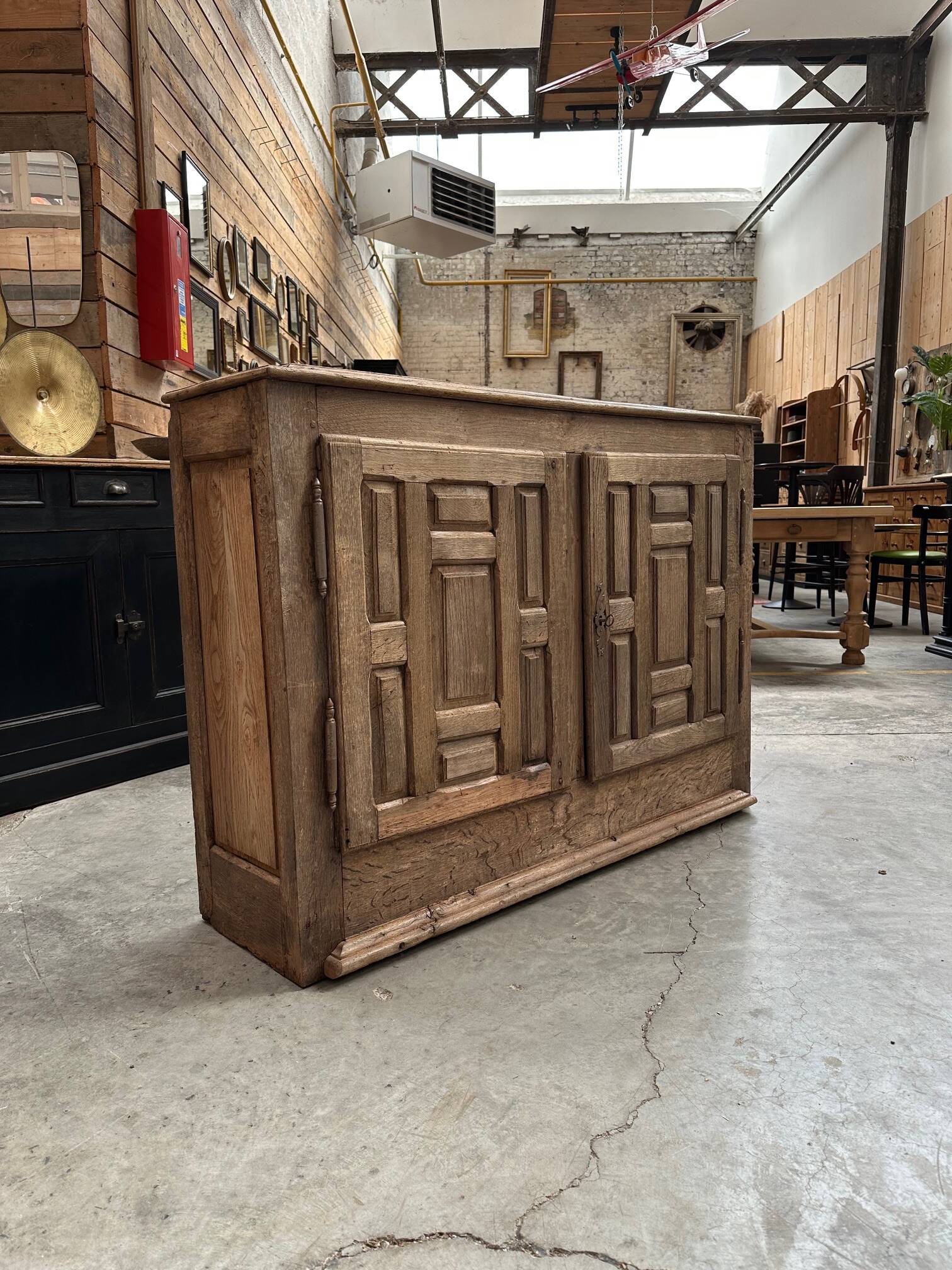 18th century country sideboard in solid oak