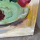 Oil on canvas "The Cherries" signed Paumier, 1994