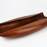 Scandinavian cut in vintage carved teak 1960