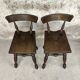 Pair of vintage Basque chairs