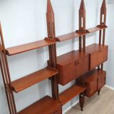 Mid century Italian design teak bookcase 1950s