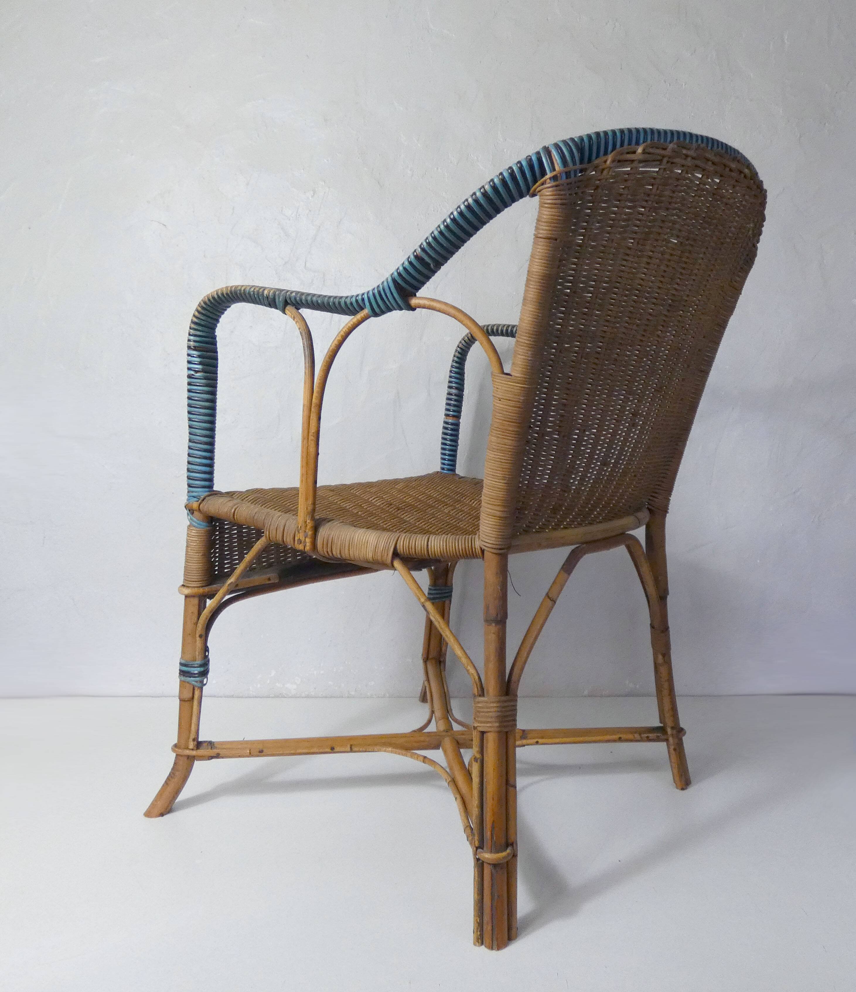 Adult rattan armchair