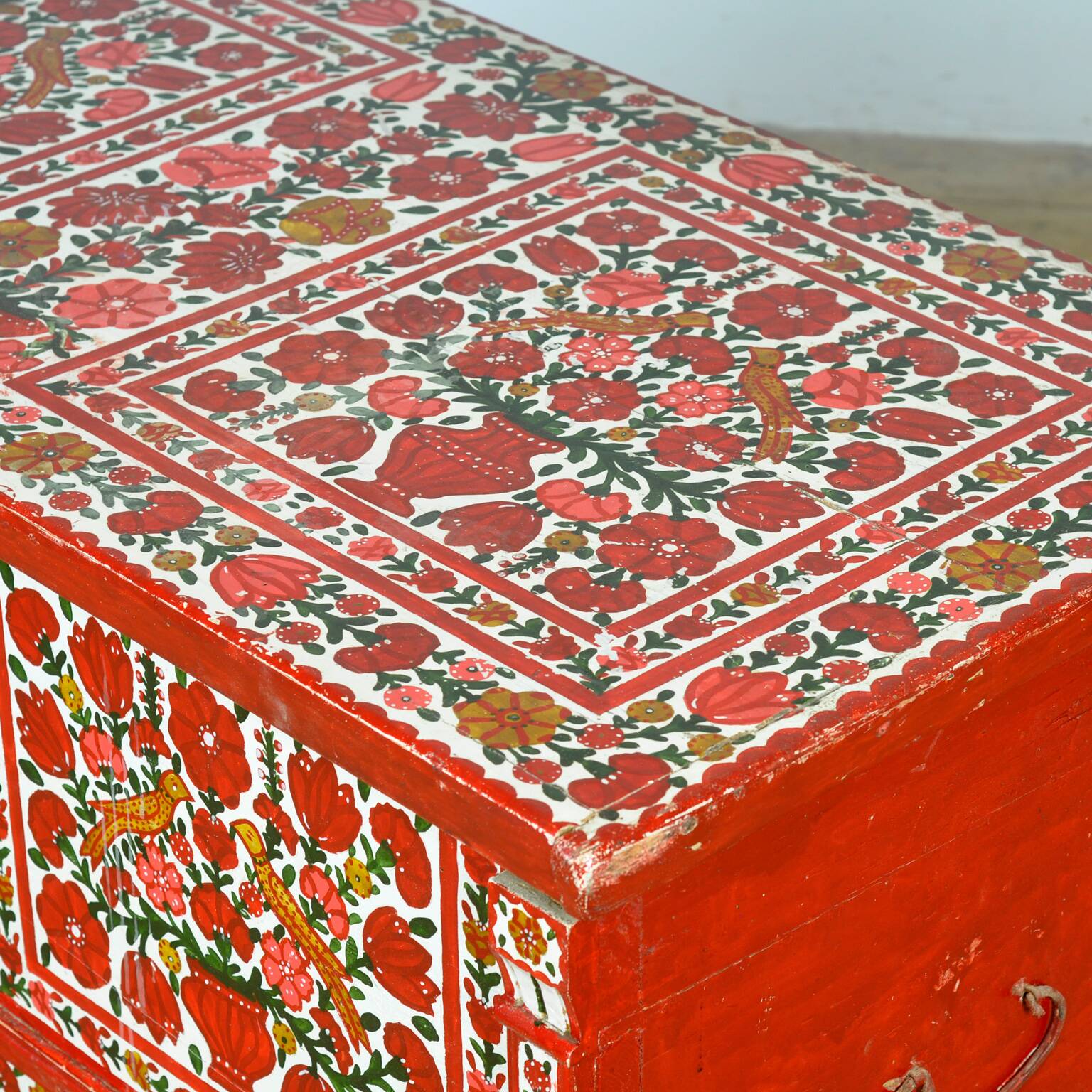 Folk art bridal chest, circa 1950