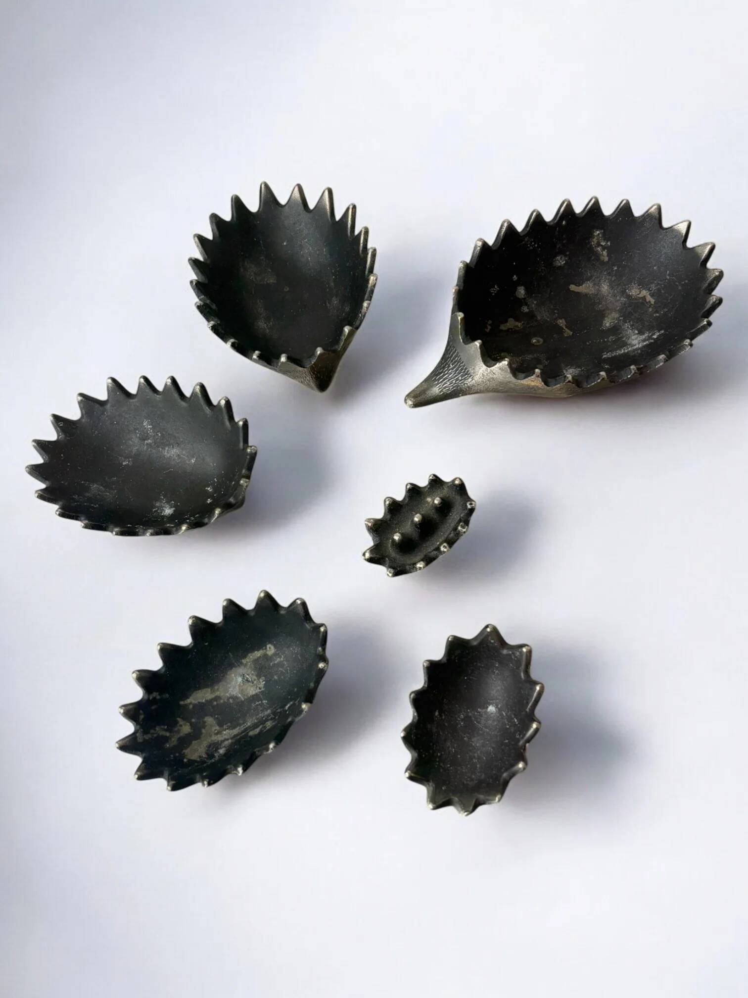 Stackable hedgehog ashtray set by Walter Bosse for Hertha Baller, Austria, 1950
