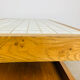 Brutalist coffee table made of solid wood from the 1970s.