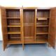 Armoire dressing vintage Maison Regain en orme des années 70 80