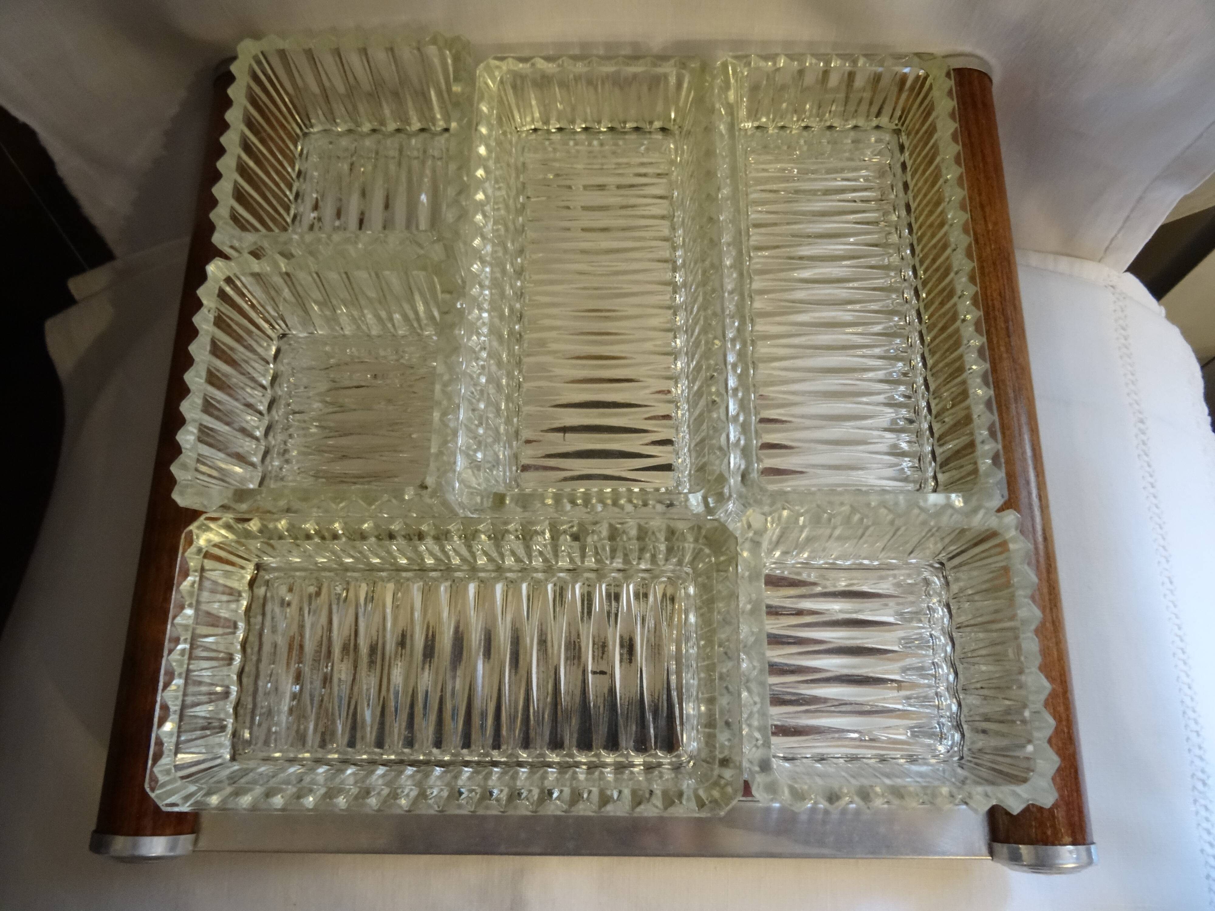 Tray for hors d'oeuvres art deco