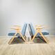 Paire de fauteuils par J. Chierowski 1960
