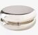 Table basse macaron fleur Delesalle chrome