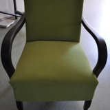 Fauteuil Art déco vert, vers les années 1920