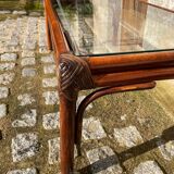 rattan coffee table