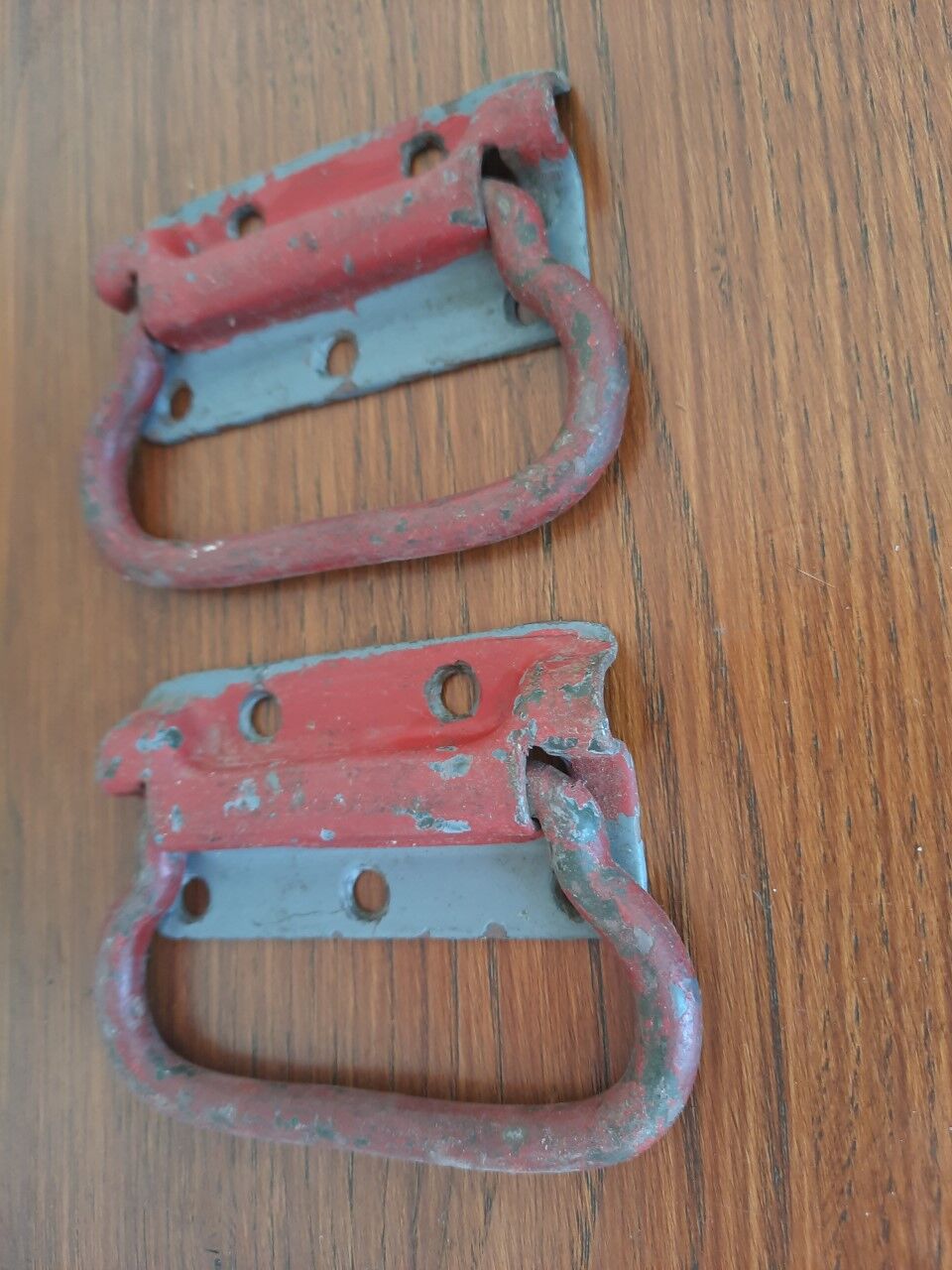 Antique trunk handles