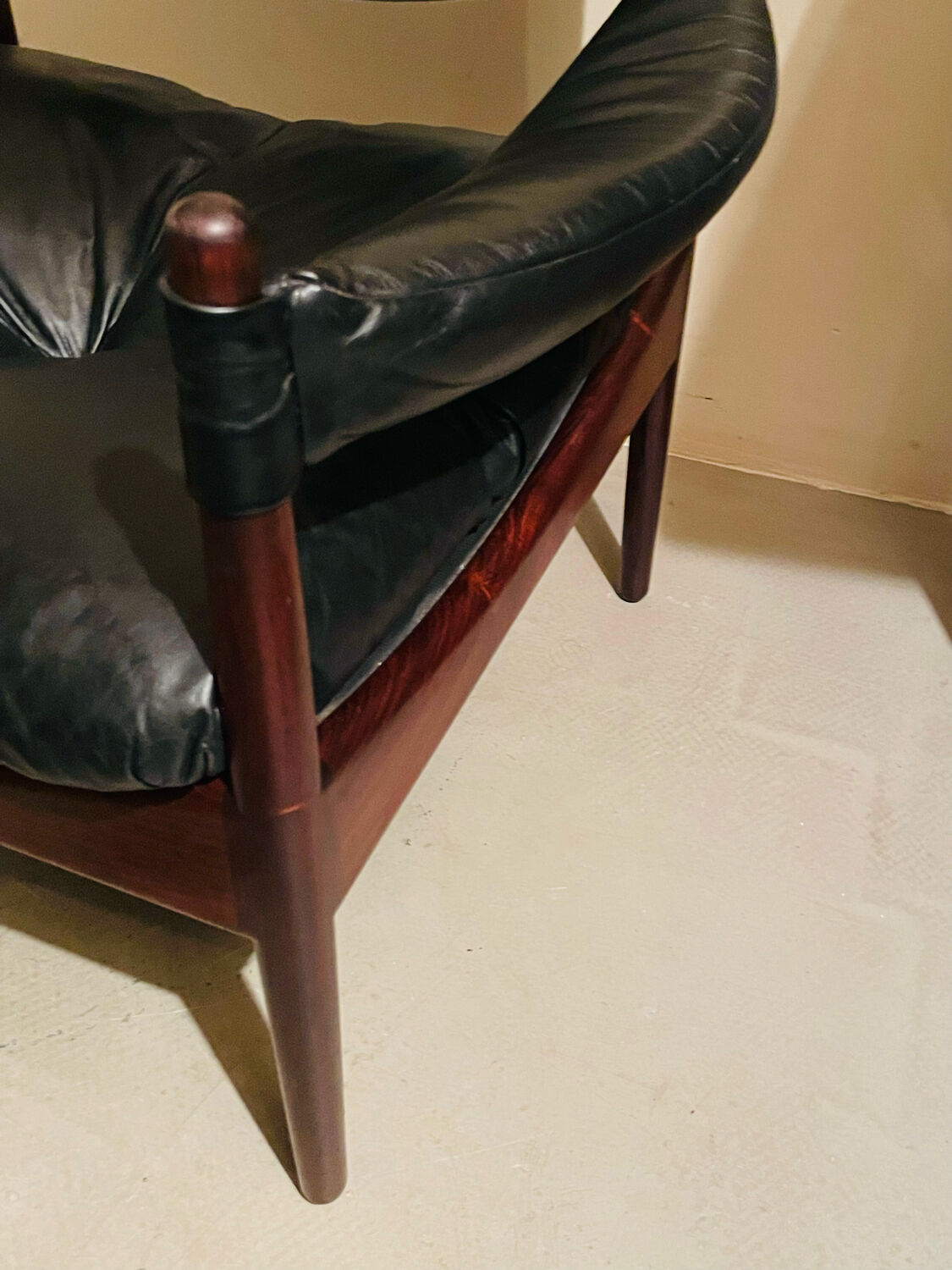 Kristian Vedel Arm Chair model Modus in Rosewood and Leather (2 available)