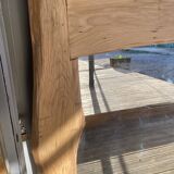 Mirror with irregular wood