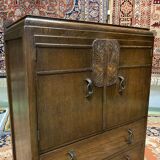 English Art Deco oak bar - 1930s