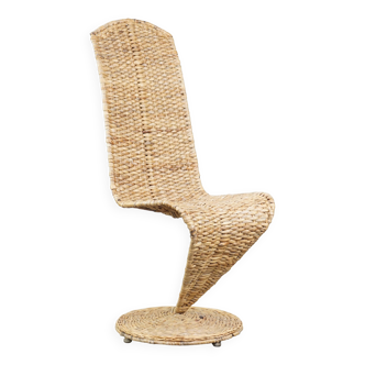 Fauteuil vintage italien du milieu du siècle Banana Leaf S-Chair de Marzio Cecchi pour Studio Most