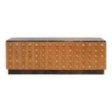 Handmade Carved Oak Sideboard With Emperor Marble Top, Italy